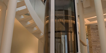 round glass elevator